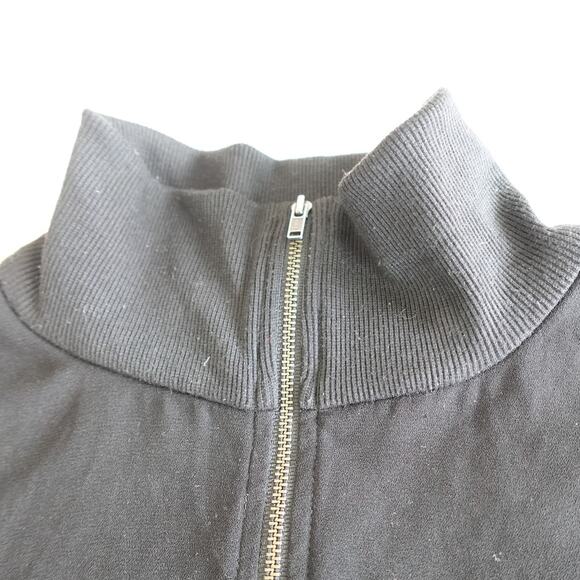 B.P. Black ZIp Cropped Long sleeve top - Picture 7 of 9